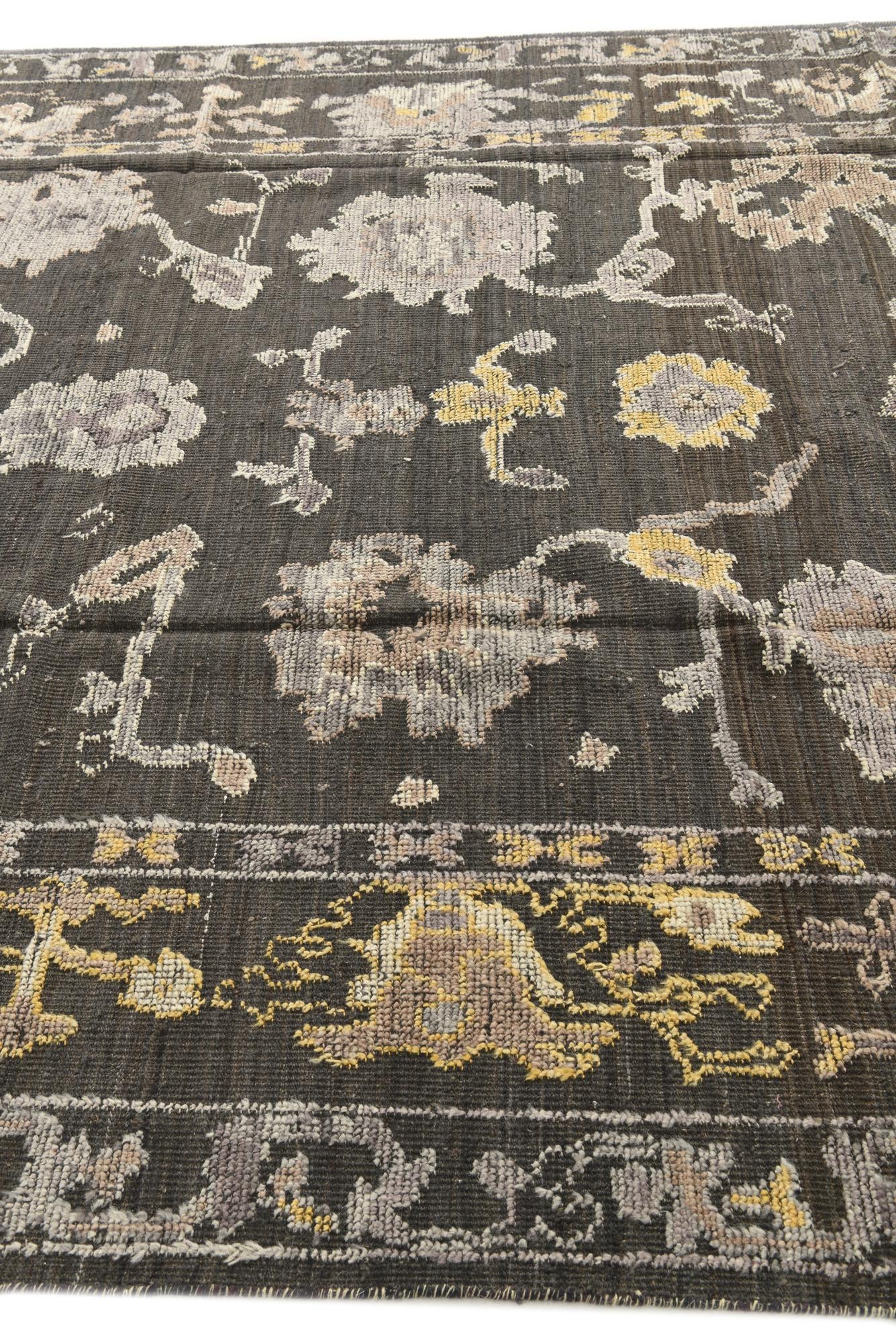 8' x 10' 2 Hand Knotted Oushak Wool Rug