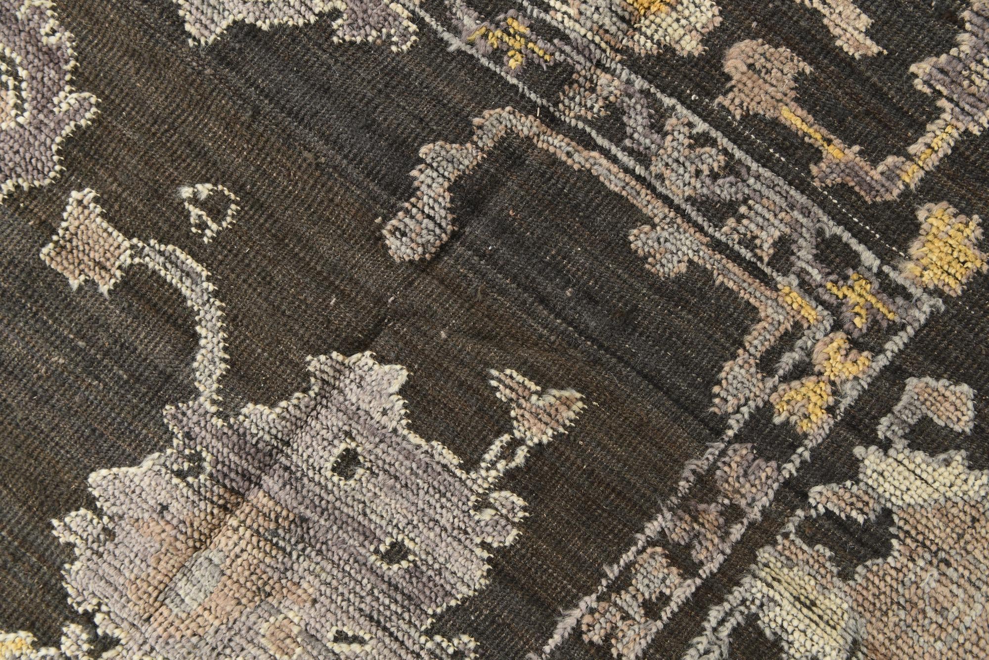 8' x 10' 2 Hand Knotted Oushak Wool Rug