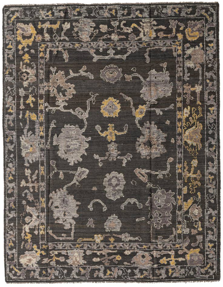 Detail image of 8' x 10' 2 Hand Knotted Oushak Wool Rug