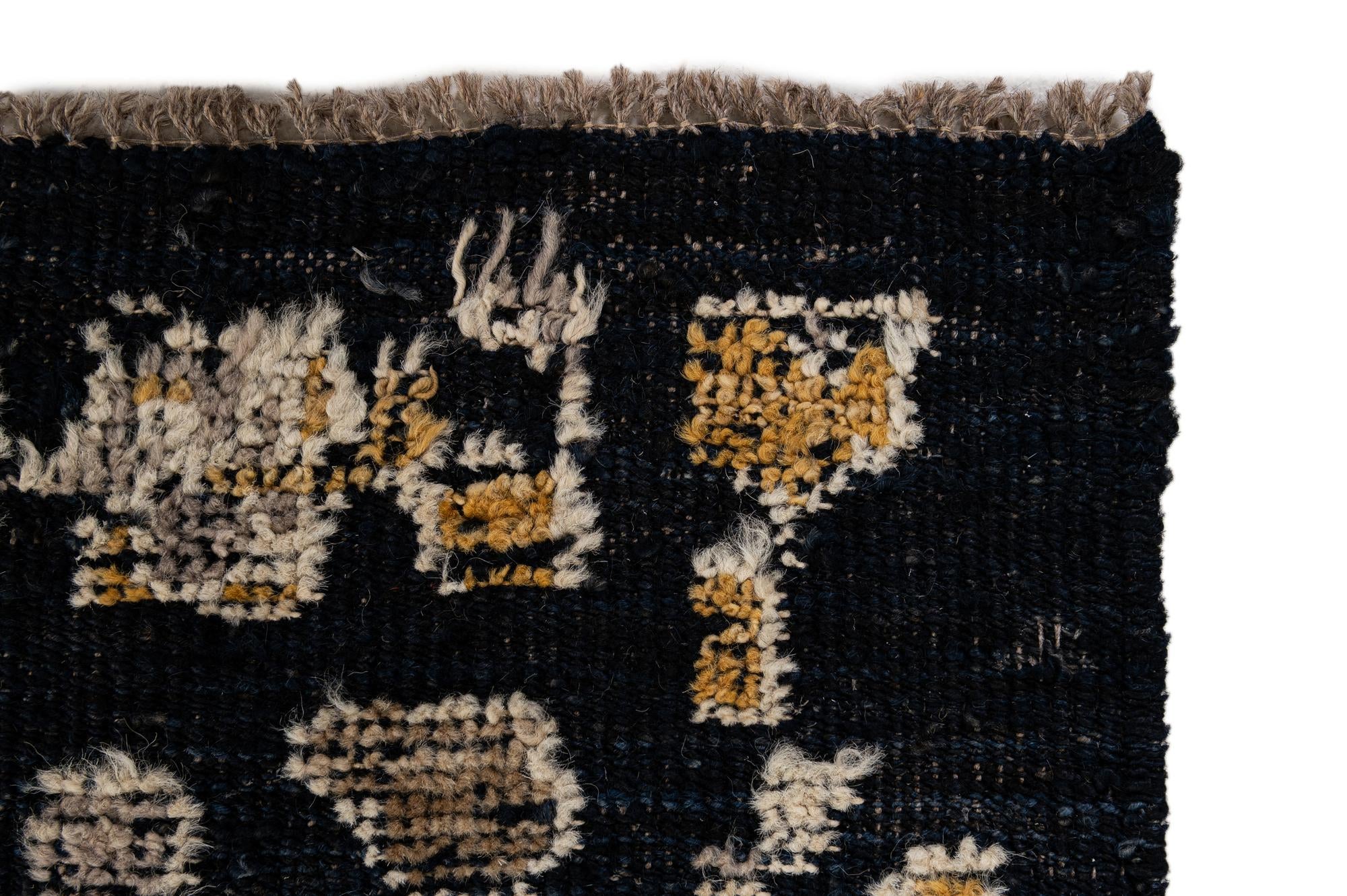10' 3 x 14' Hand Knotted Oushak Wool Rug