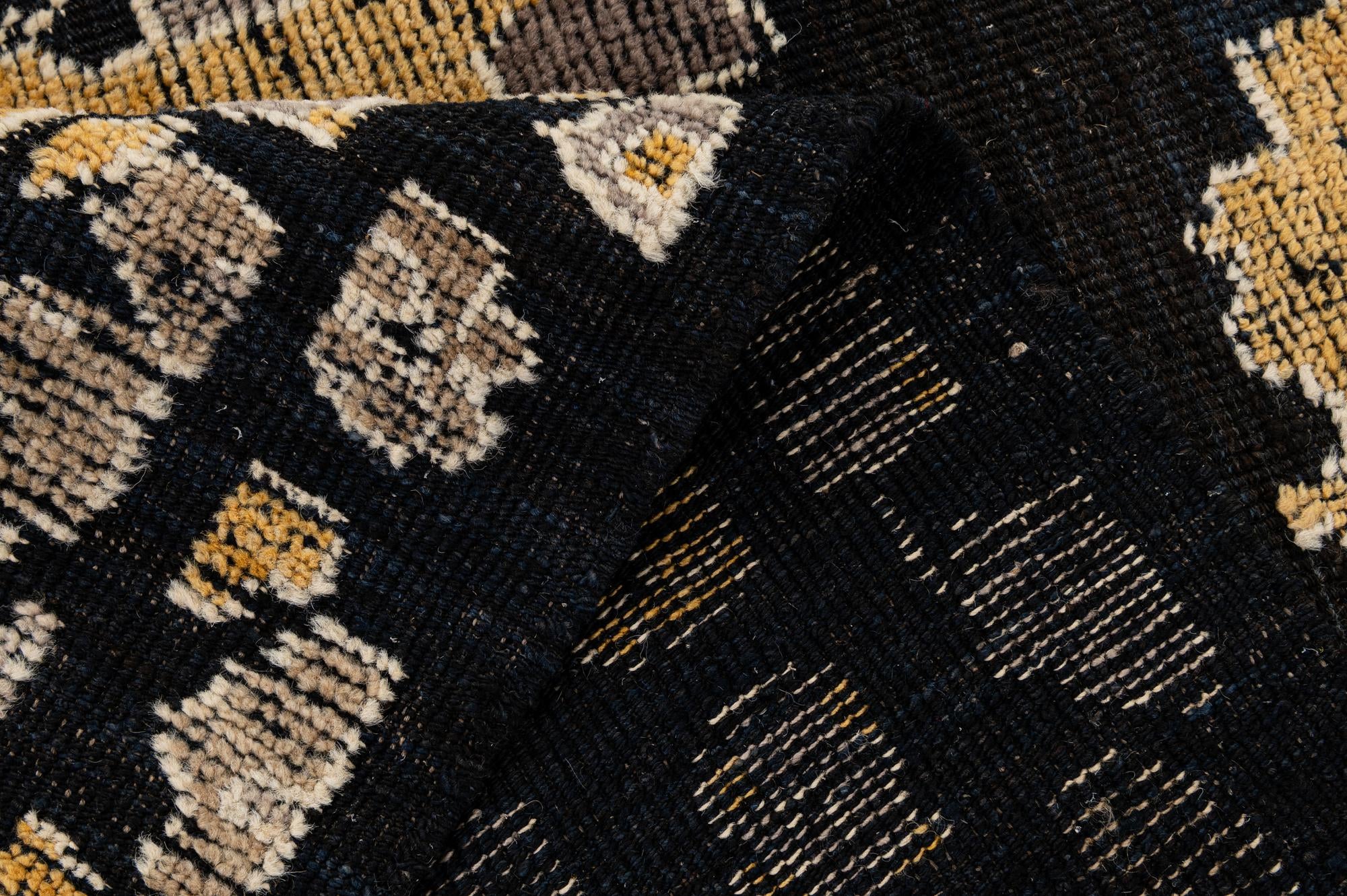 10' 3 x 14' Hand Knotted Oushak Wool Rug