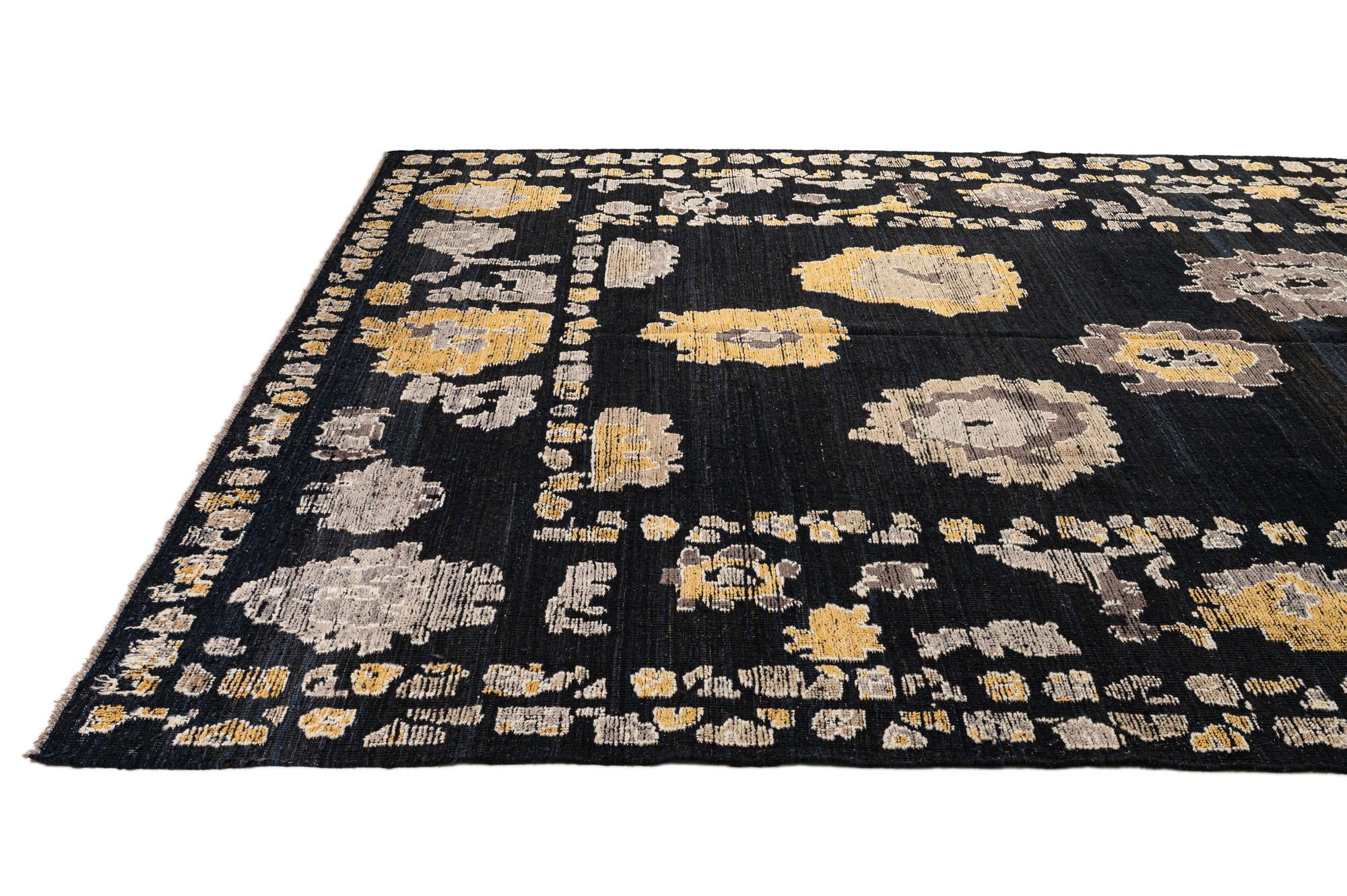 10' 3 x 14' Hand Knotted Oushak Wool Rug