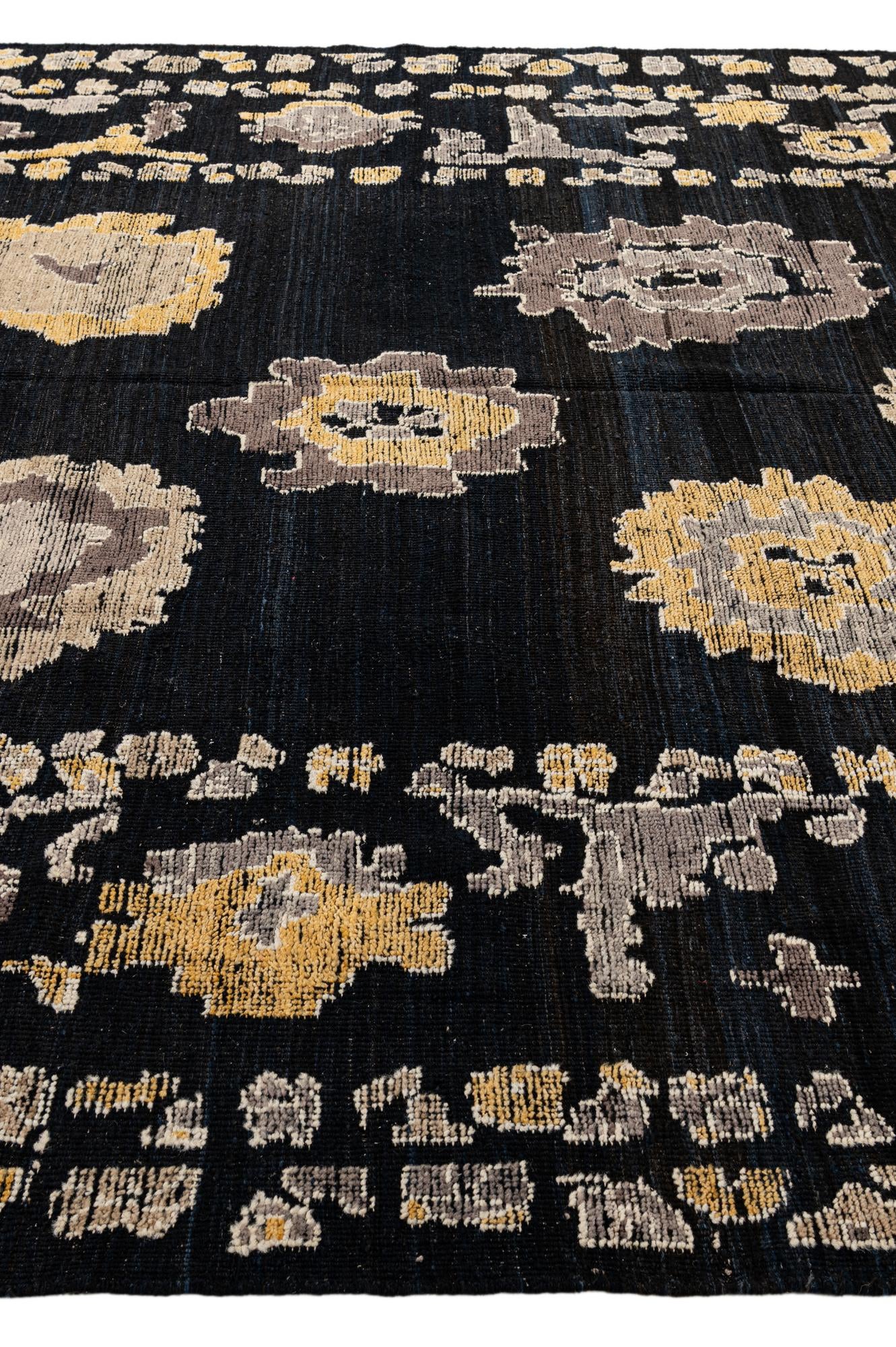 10' 3 x 14' Hand Knotted Oushak Wool Rug