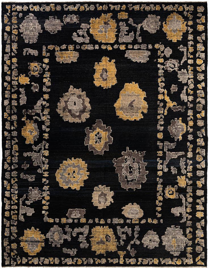 Detail image of 10' 3 x 14' Hand Knotted Oushak Wool Rug