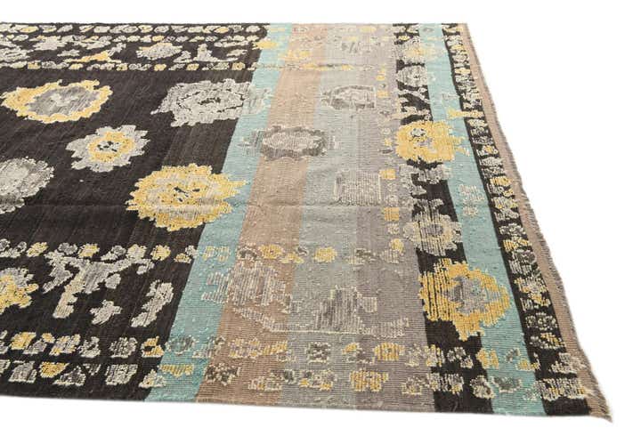 8' 4 x 10' 7 Hand Knotted Oushak Wool Rug