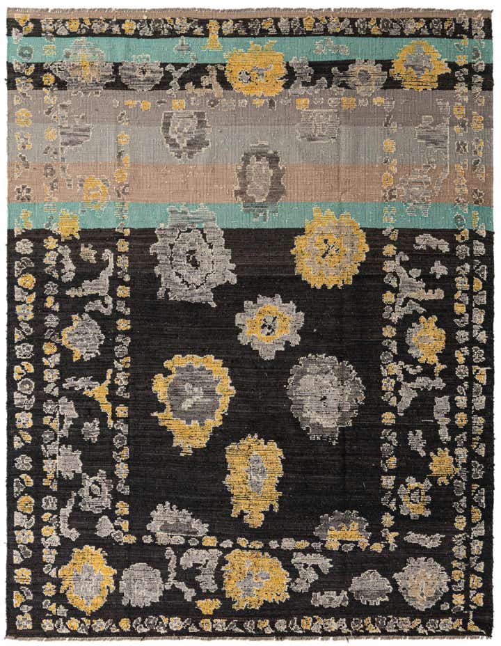 8' 4 x 10' 7 Hand Knotted Oushak Wool Rug