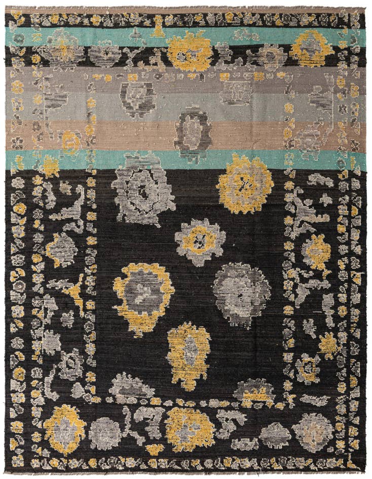 Detail image of 8' 4 x 10' 7 Hand Knotted Oushak Wool Rug