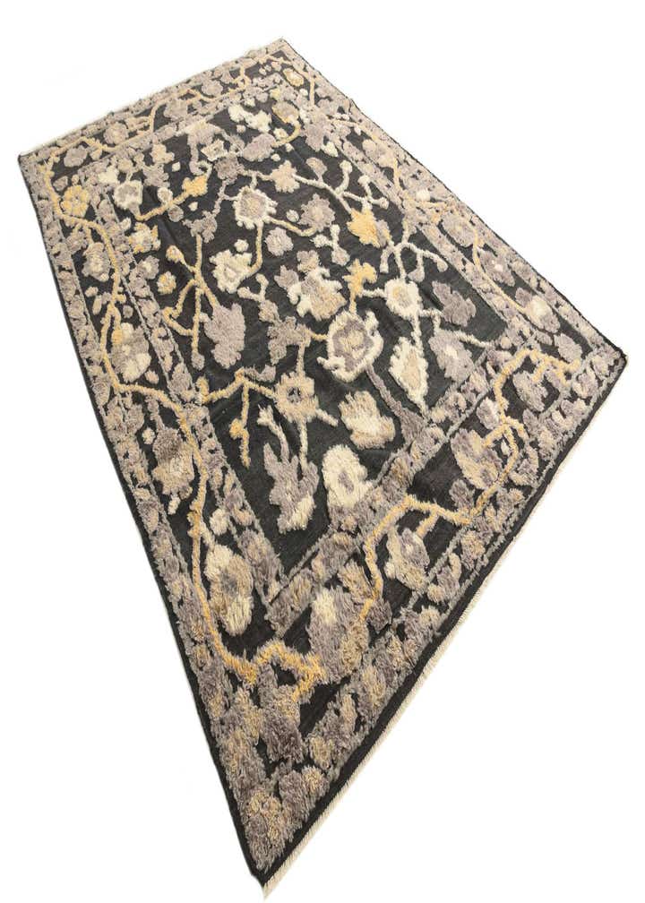 8' 7 x 12' 2 Hand Knotted Oushak Wool Rug