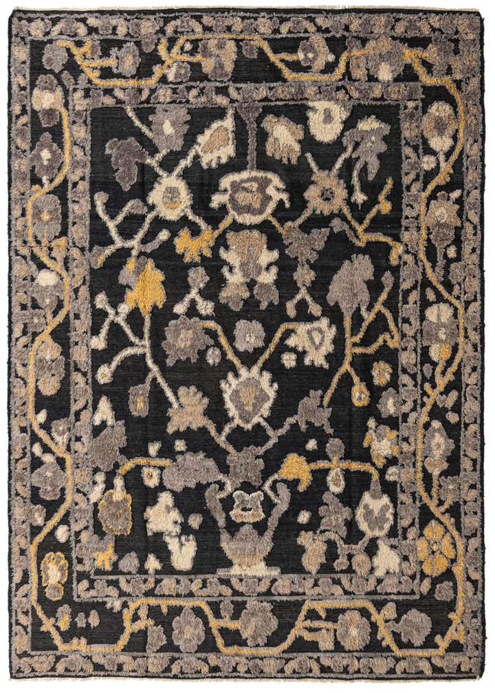 8' 7 x 12' 2 Hand Knotted Oushak Wool Rug