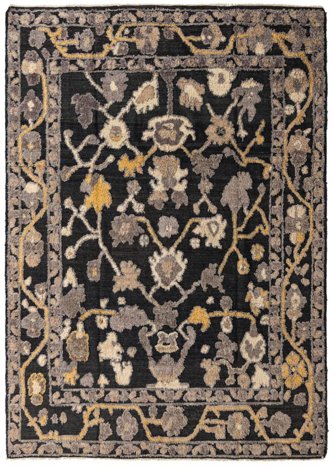 Detail image of 8' 7 x 12' 2 Hand Knotted Oushak Wool Rug