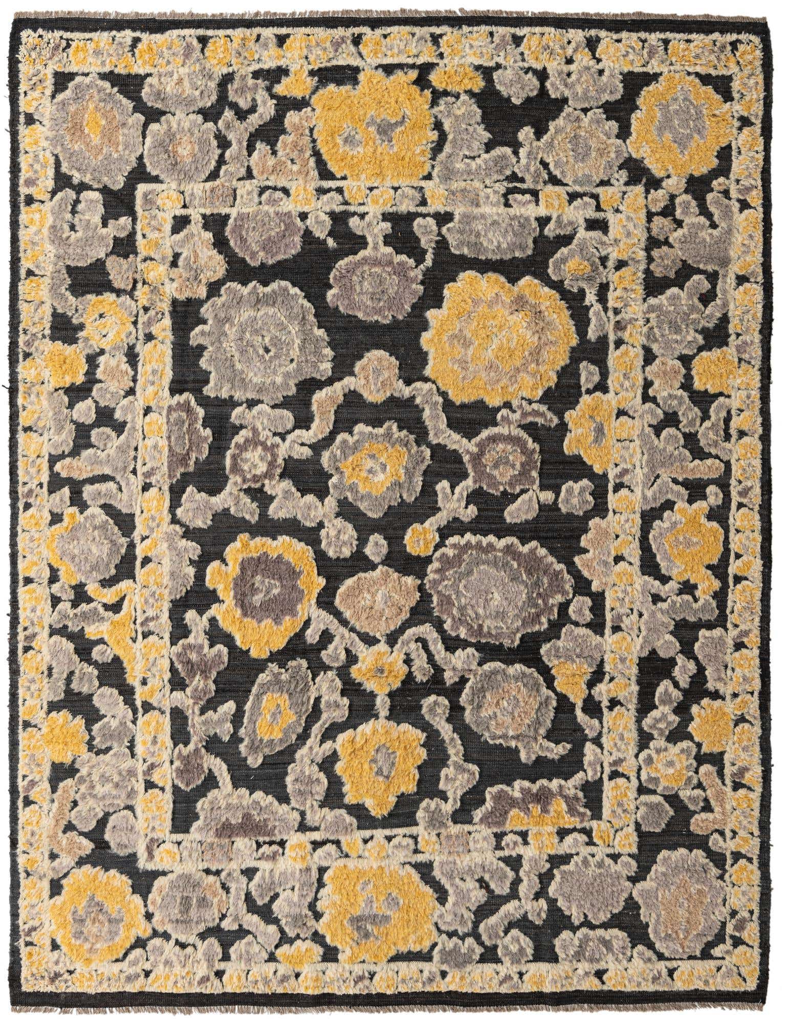 8' x 10' 4 Hand Knotted Oushak Wool Rug