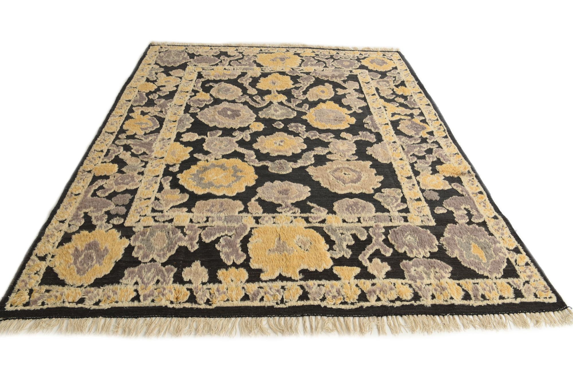 7' 10 x 9' 6 Hand Knotted Oushak Wool Rug