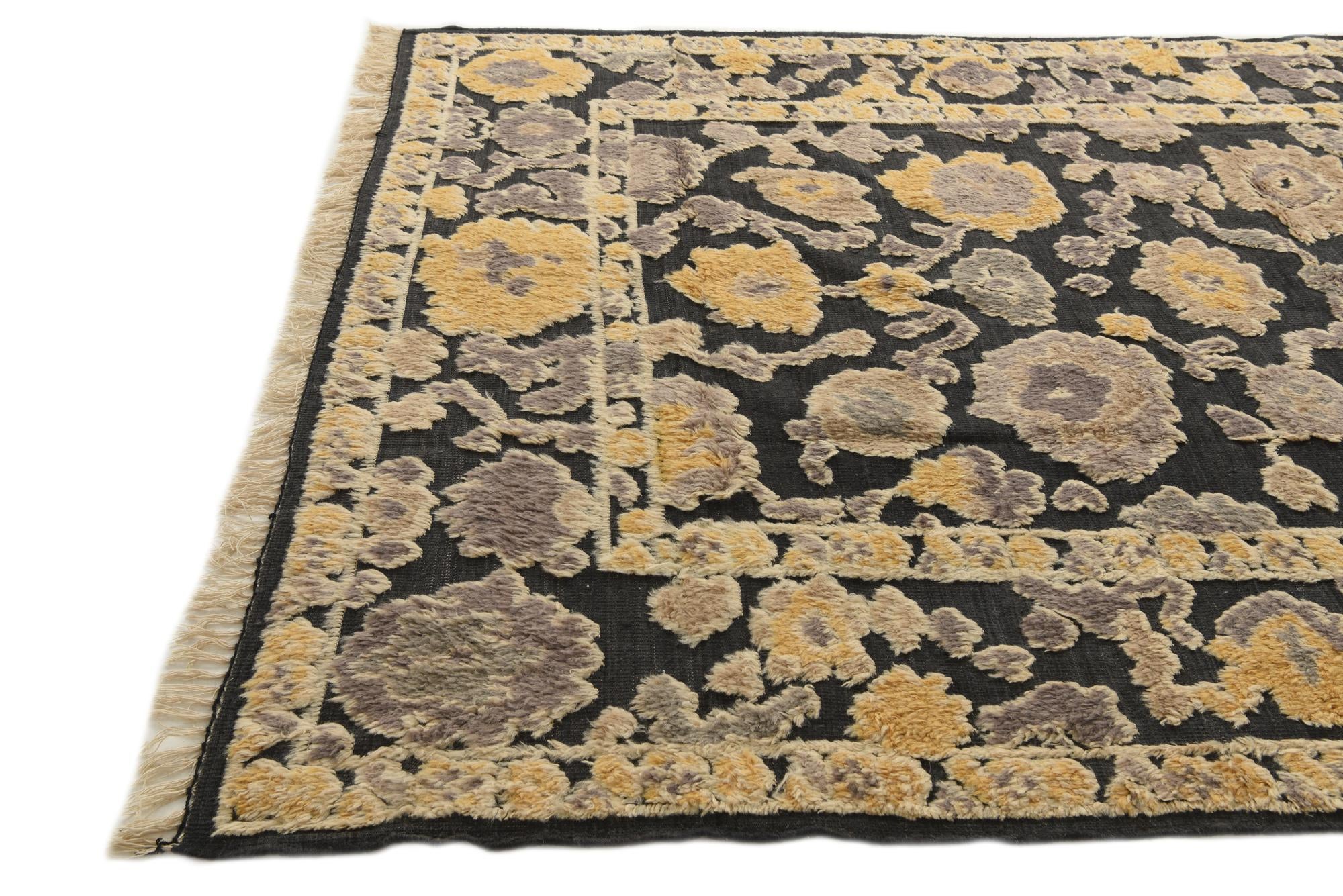 7' 10 x 9' 6 Hand Knotted Oushak Wool Rug