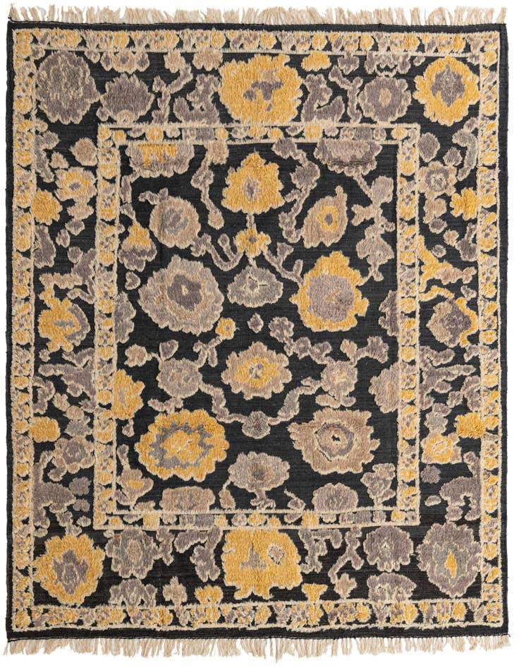 Detail image of 7' 10 x 9' 6 Hand Knotted Oushak Wool Rug