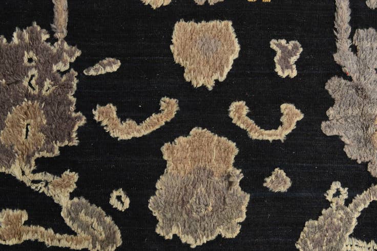 Detail image of 9' 1 x 12' 6 Hand Knotted Oushak Wool Rug