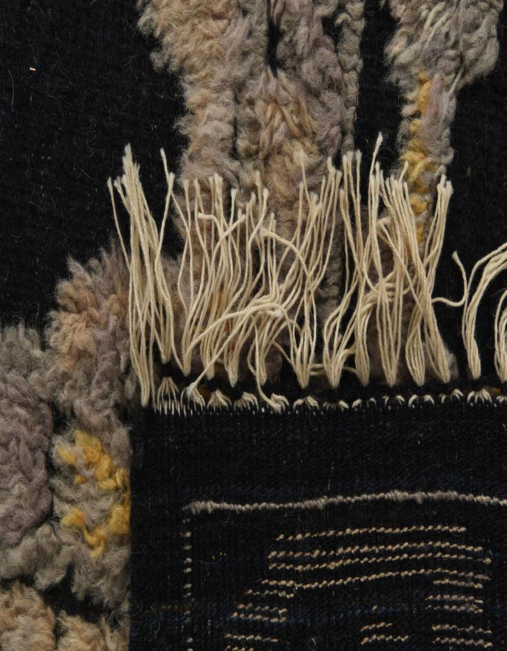 Detail image of 9' 1 x 12' 6  Hand Knotted Oushak Wool Rug