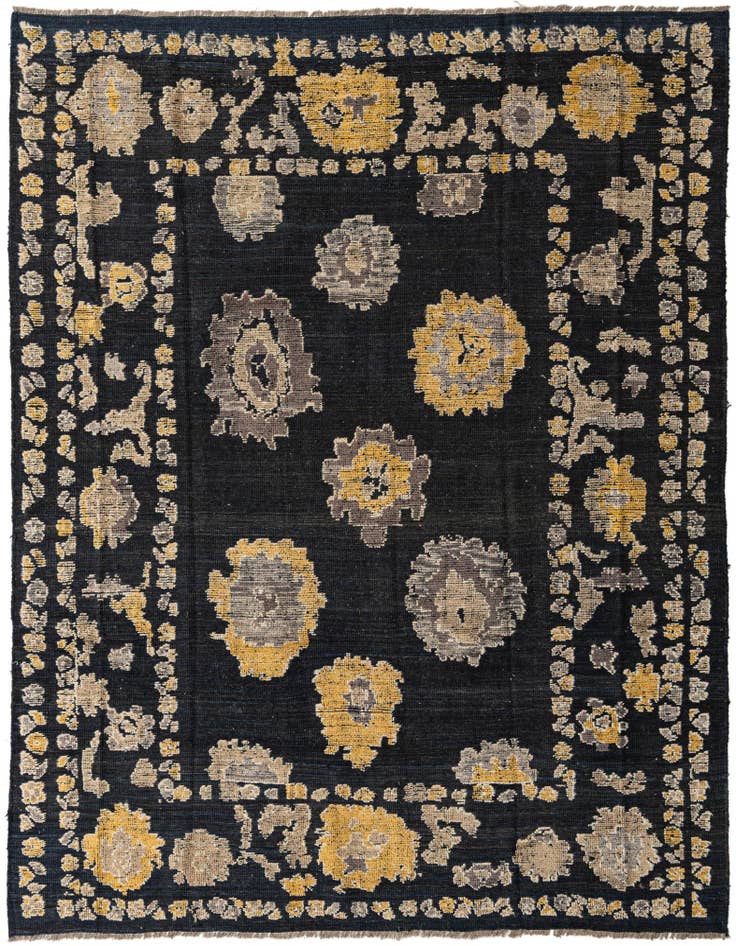 Detail image of 8' 2 x 10' 4 Hand Knotted Oushak Wool Rug