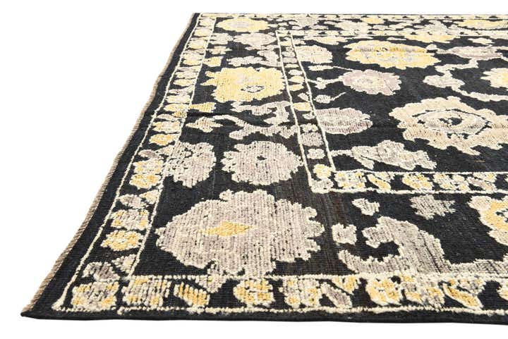 8' x 10' 4 Hand Knotted Oushak Wool Rug