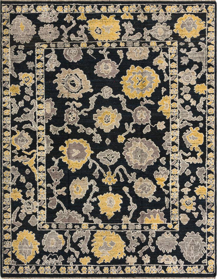 Detail image of 8' x 10' 4 Hand Knotted Oushak Wool Rug