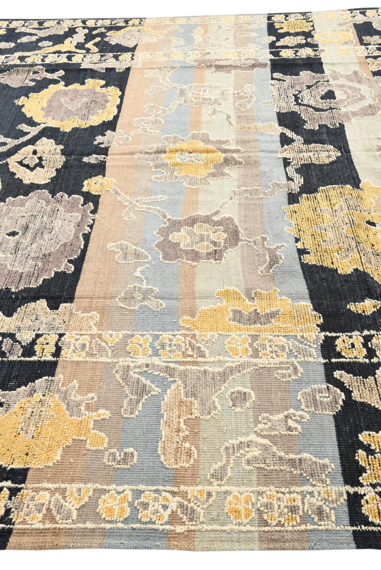 10' x 13' 10 Hand Knotted Oushak Wool Rug
