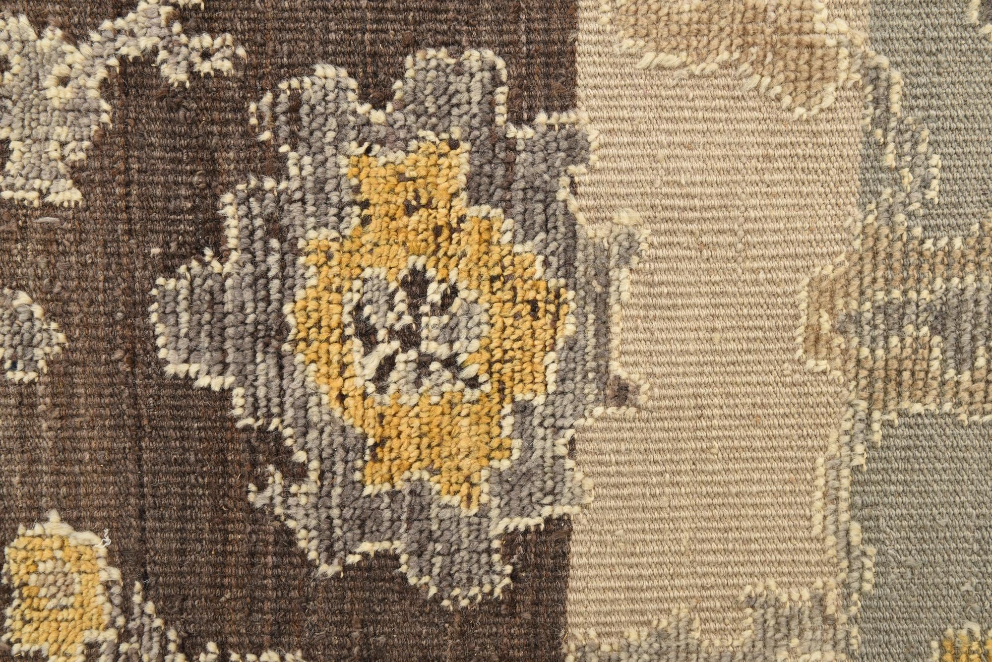 8' 2 x 10' 6 Hand Knotted Oushak Wool Rug
