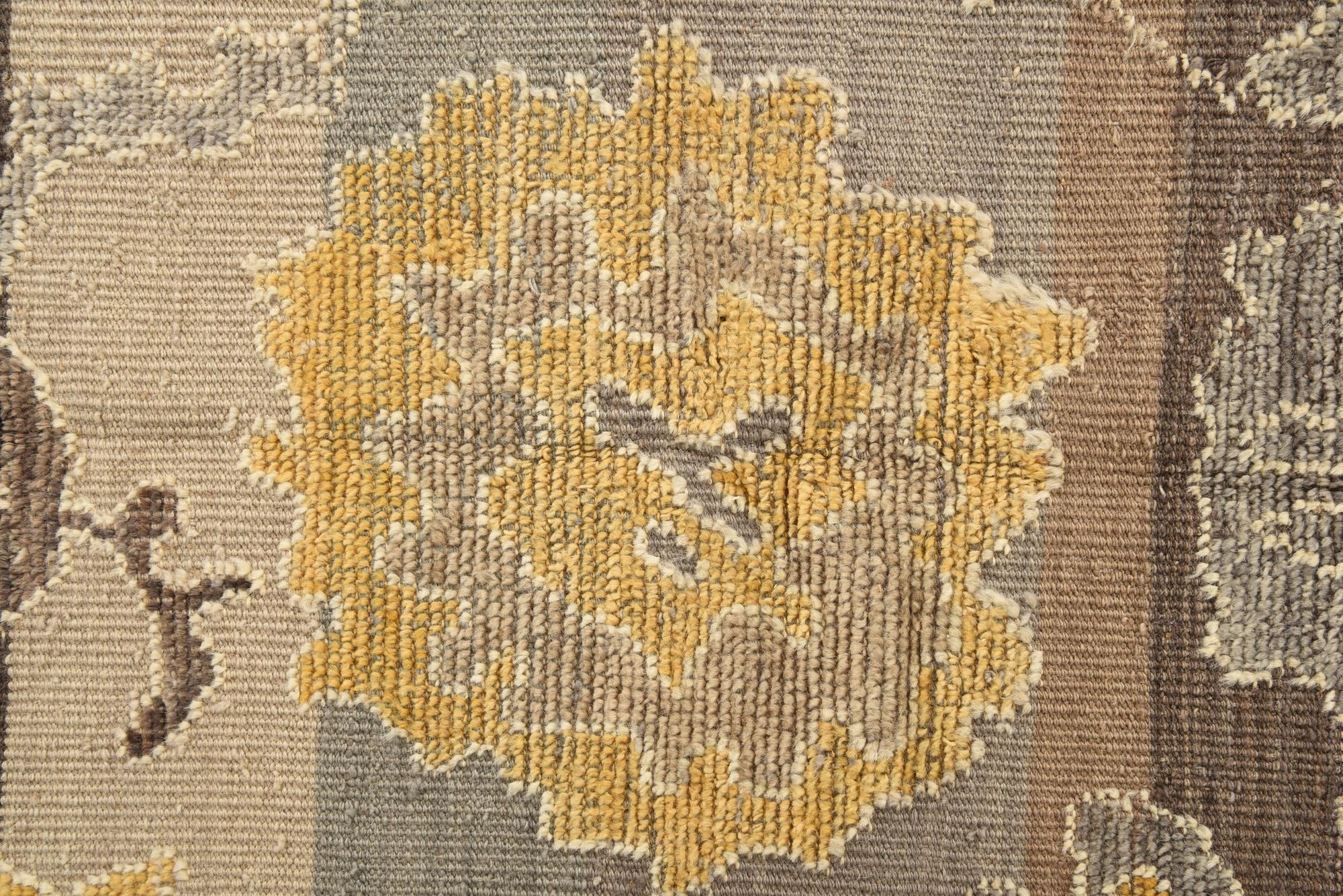 8' 2 x 10' 6 Hand Knotted Oushak Wool Rug