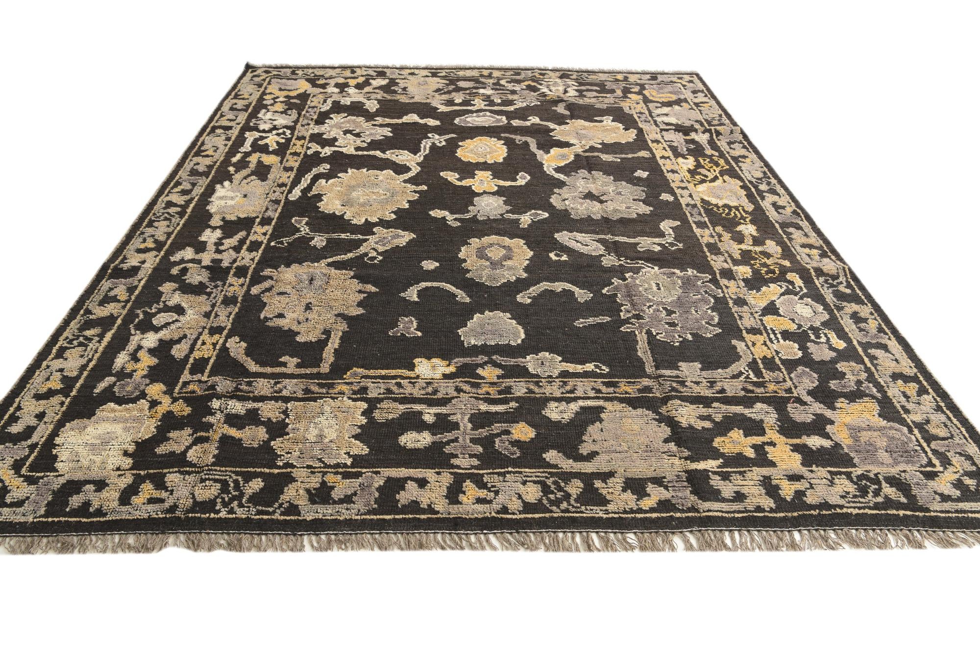 8' 3 x 10' 4 Hand Knotted Oushak Wool Rug