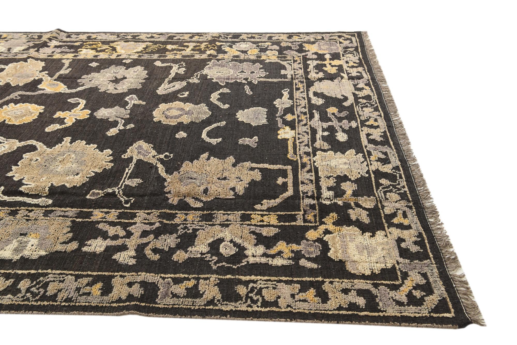 8' 3 x 10' 4 Hand Knotted Oushak Wool Rug