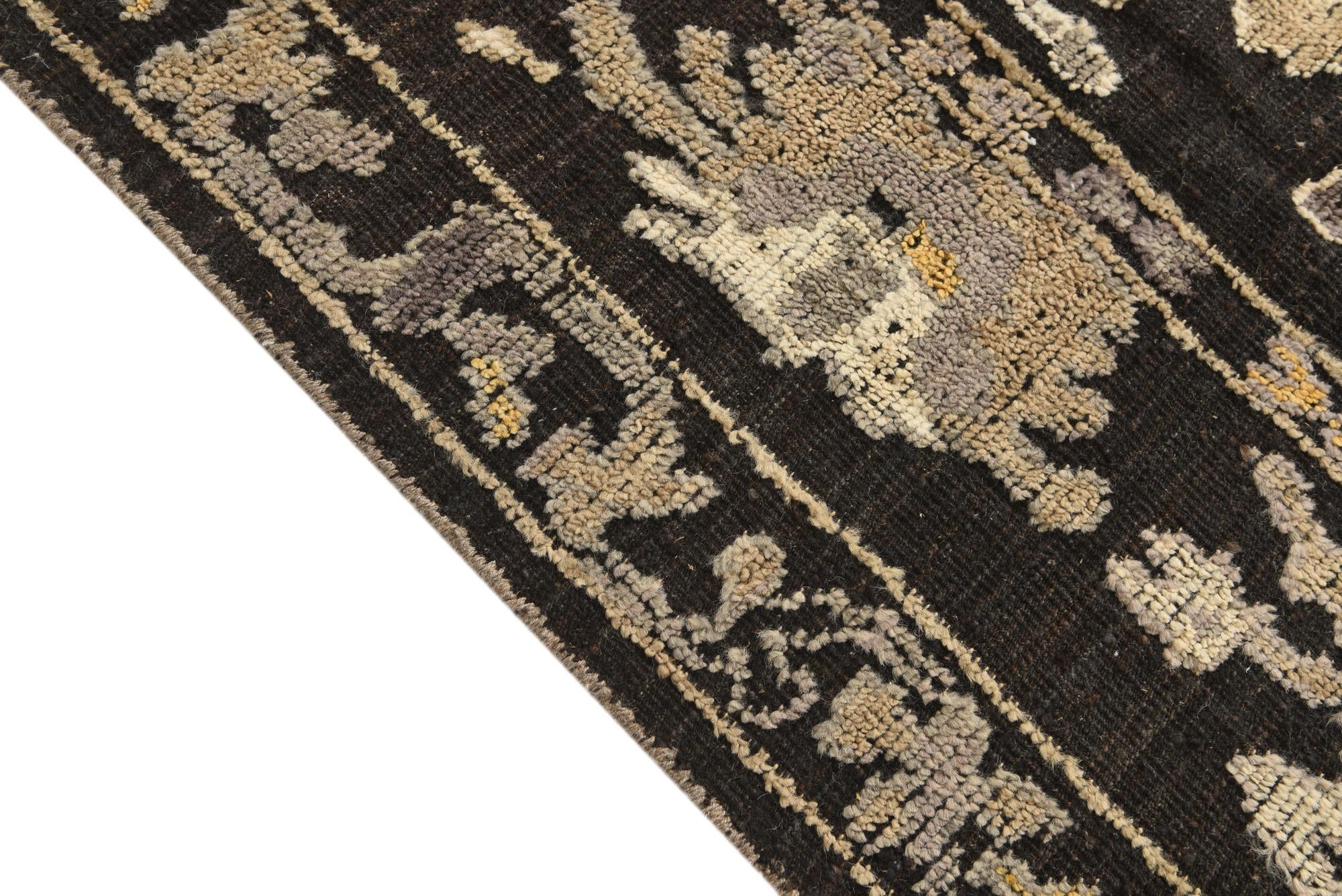 8' 3 x 10' 4 Hand Knotted Oushak Wool Rug
