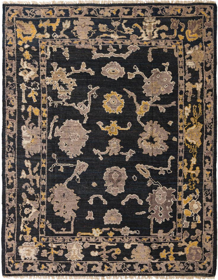 Detail image of 8' x 10' 2 Hand Knotted Oushak Wool Rug