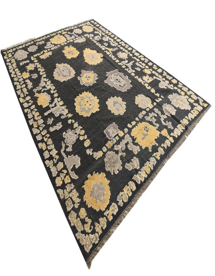 Detail image of 10' 3 x 13' 10 Hand Knotted Oushak Wool Rug