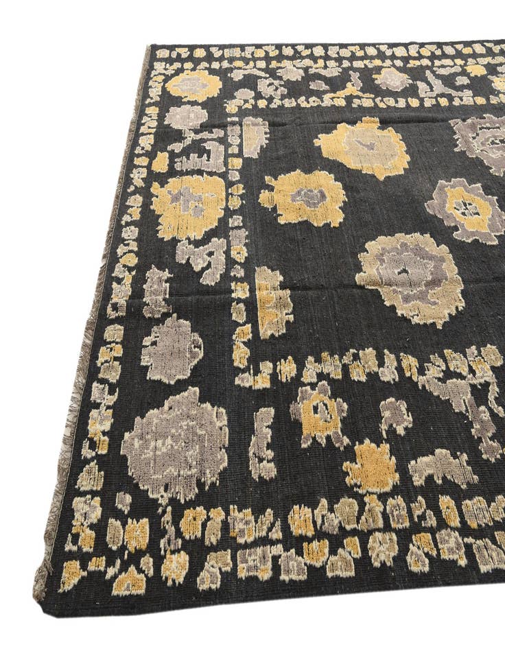 Detail image of 10' 3 x 13' 10 Hand Knotted Oushak Wool Rug