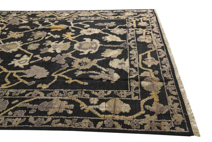 Detail image of 8' 2 x 10' 2 Hand Knotted Oushak Wool Rug