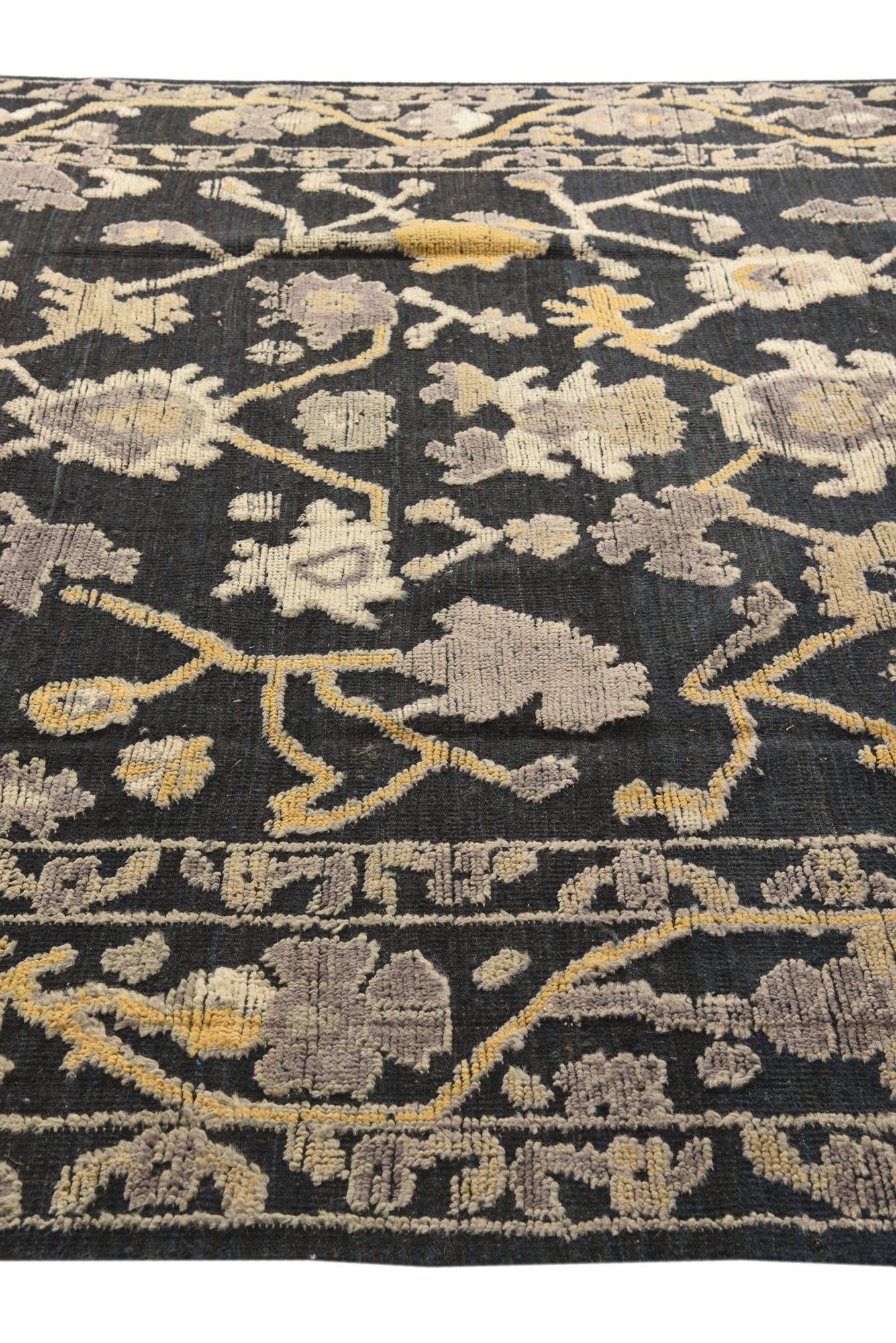 8' 2 x 10' 2 Hand Knotted Oushak Wool Rug