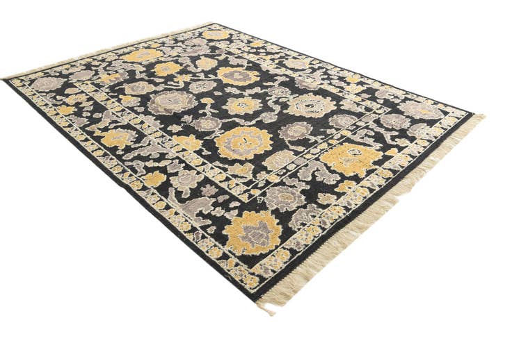 Detail image of 8' 2 x 10' 4 Hand Knotted Oushak Wool Rug