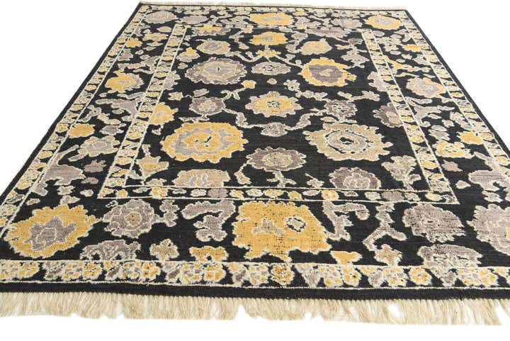 8' 2 x 10' 4 Hand Knotted Oushak Wool Rug