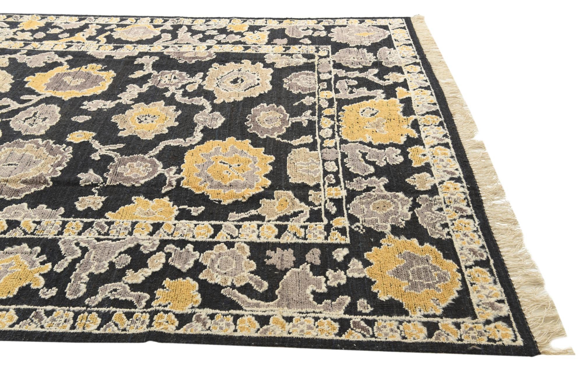 8' 2 x 10' 4 Hand Knotted Oushak Wool Rug
