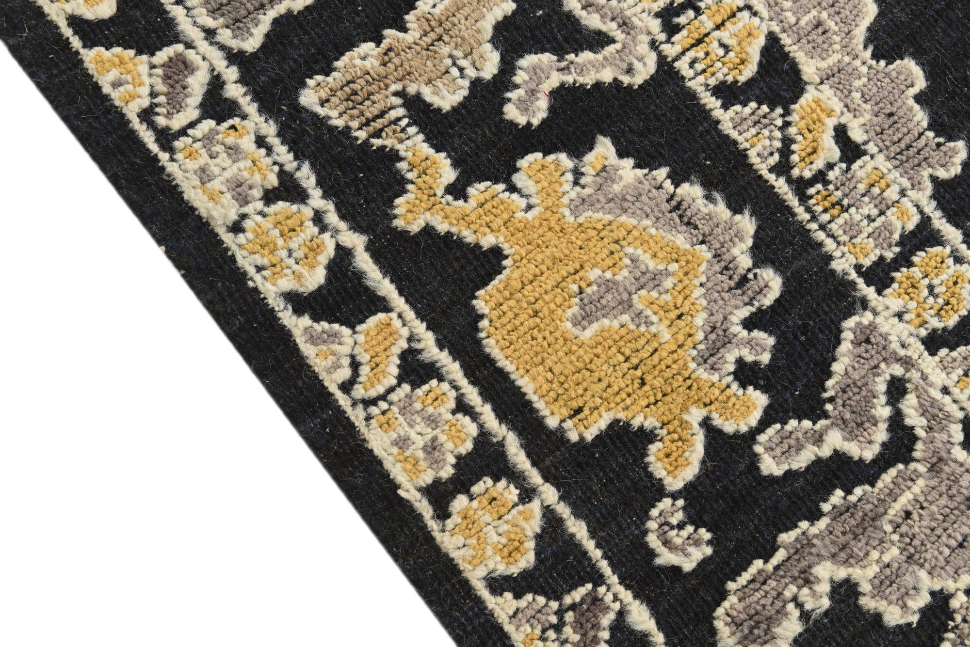 8' 2 x 10' 4 Hand Knotted Oushak Wool Rug