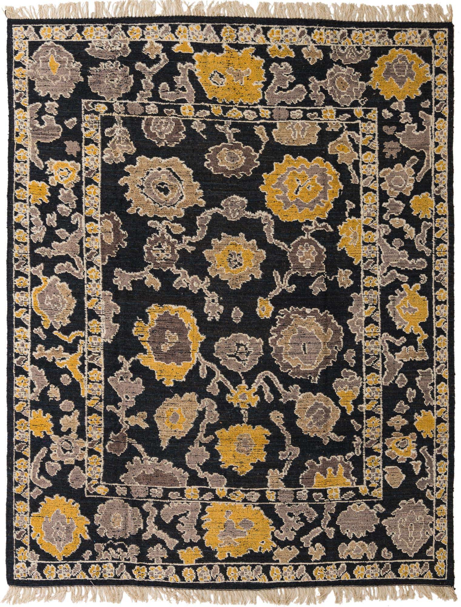 8' 2 x 10' 4 Hand Knotted Oushak Wool Rug