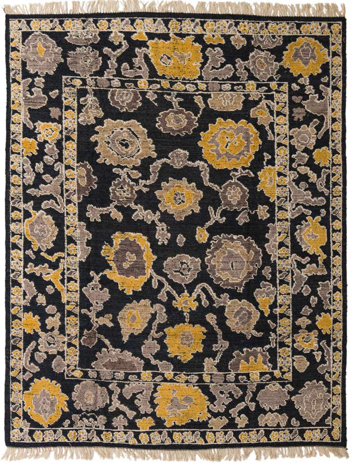 8' 2 x 10' 4 Hand Knotted Oushak Wool Rug