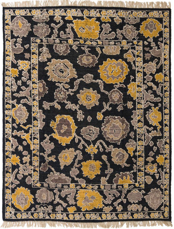 Detail image of 8' 2 x 10' 4 Hand Knotted Oushak Wool Rug
