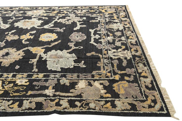 Detail image of 9' 4 x 12' 7 Hand Knotted Oushak Wool Rug