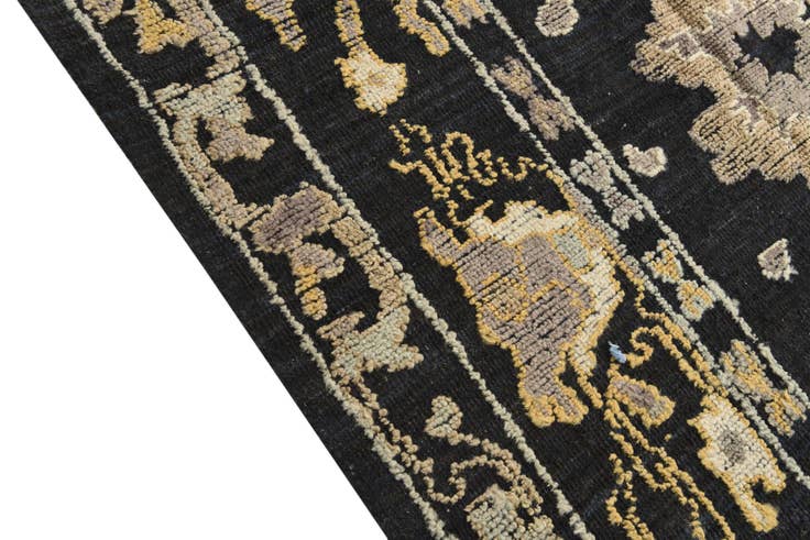 Detail image of 9' 4 x 12' 7 Hand Knotted Oushak Wool Rug