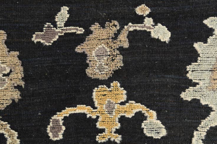 Detail image of 9' 4 x 12' 7 Hand Knotted Oushak Wool Rug