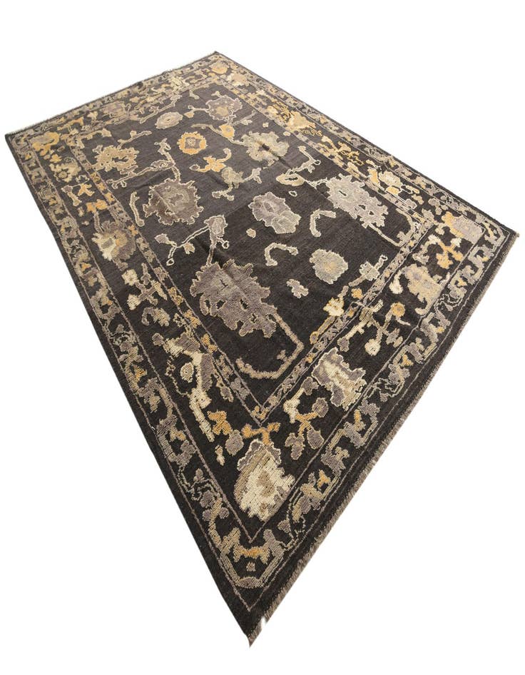 Detail image of 9' 10 x 13' 9  Hand Knotted Oushak Wool Rug