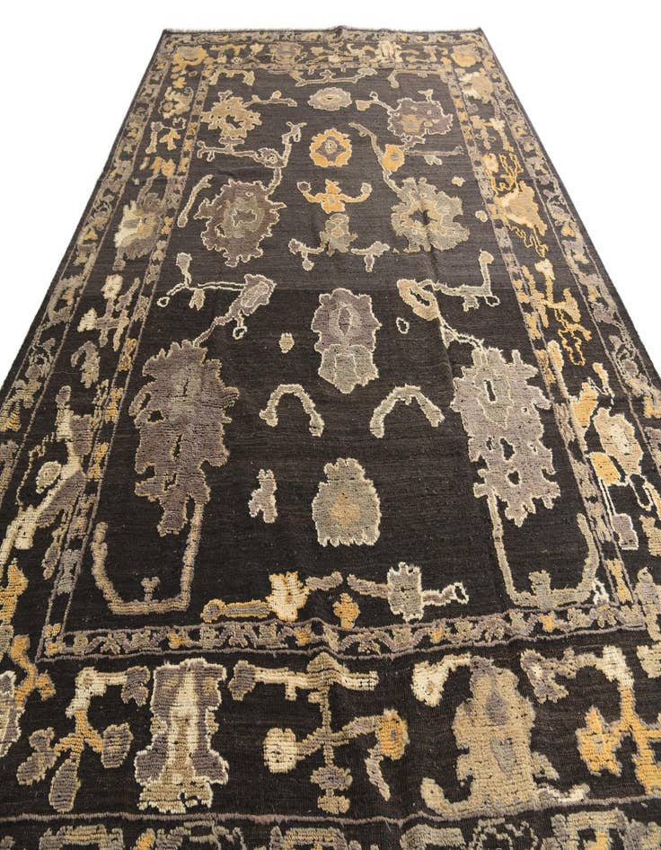 Detail image of 9' 10 x 13' 9  Hand Knotted Oushak Wool Rug