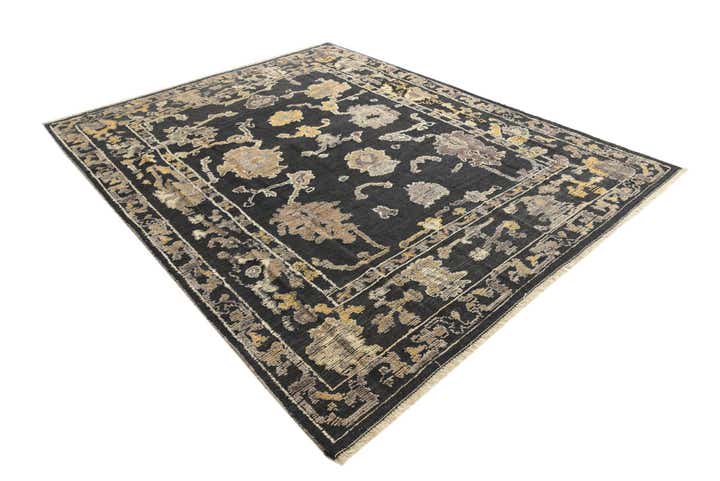8' 4 x 10' 4 Hand Knotted Oushak Wool Rug