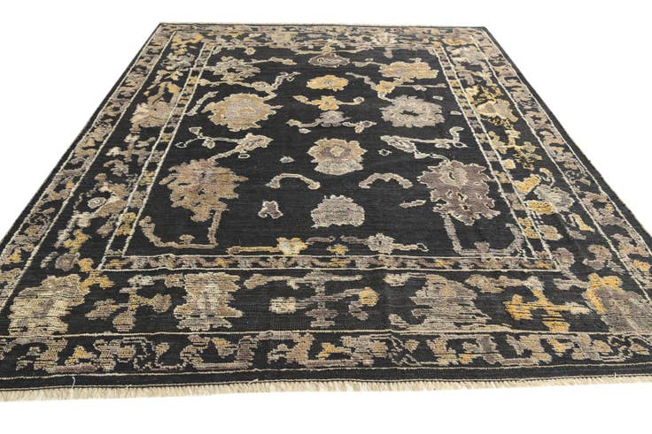 Detail image of 8' 4 x 10' 4 Hand Knotted Oushak Wool Rug