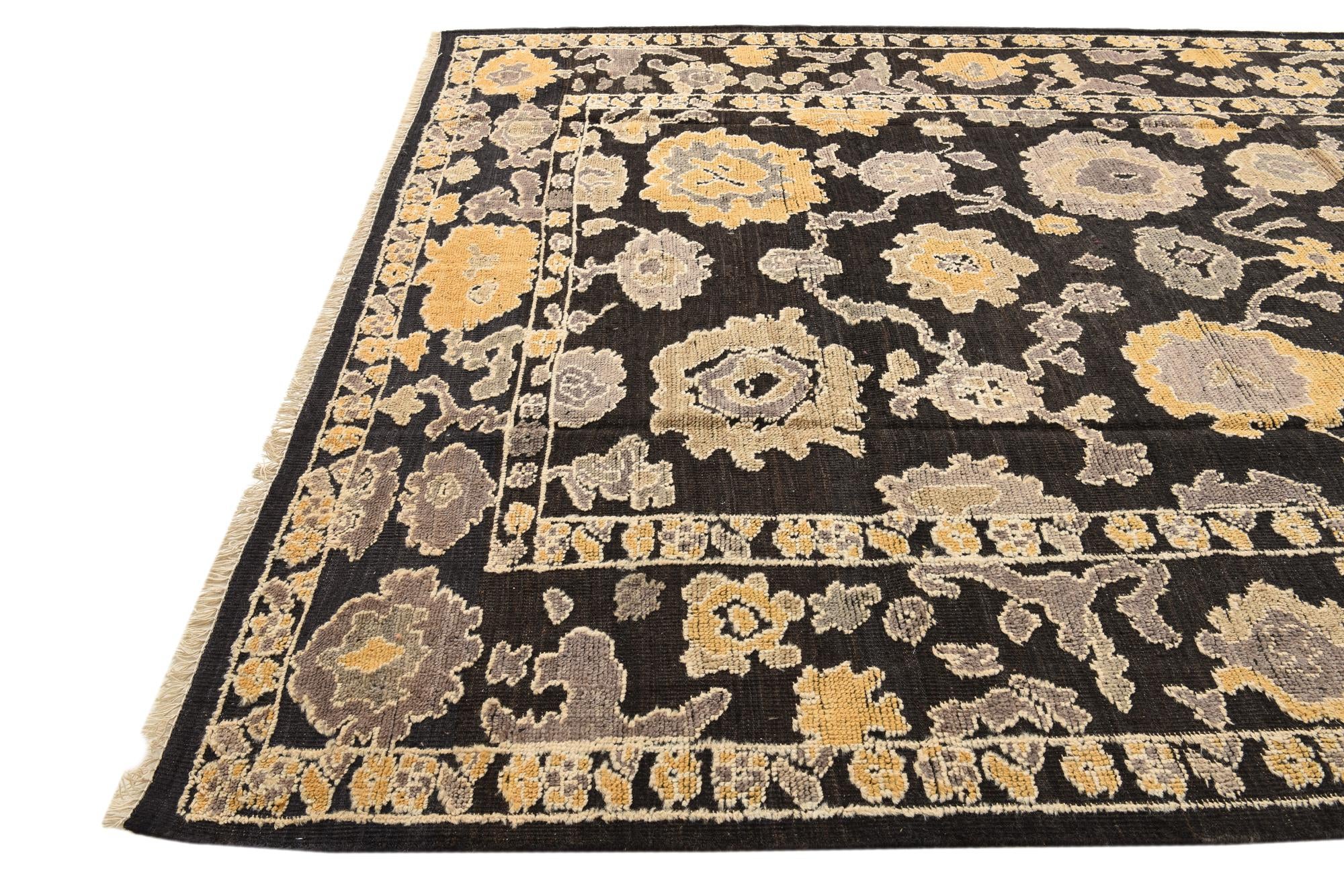 8' 2 x 11' Hand Knotted Oushak Wool Rug