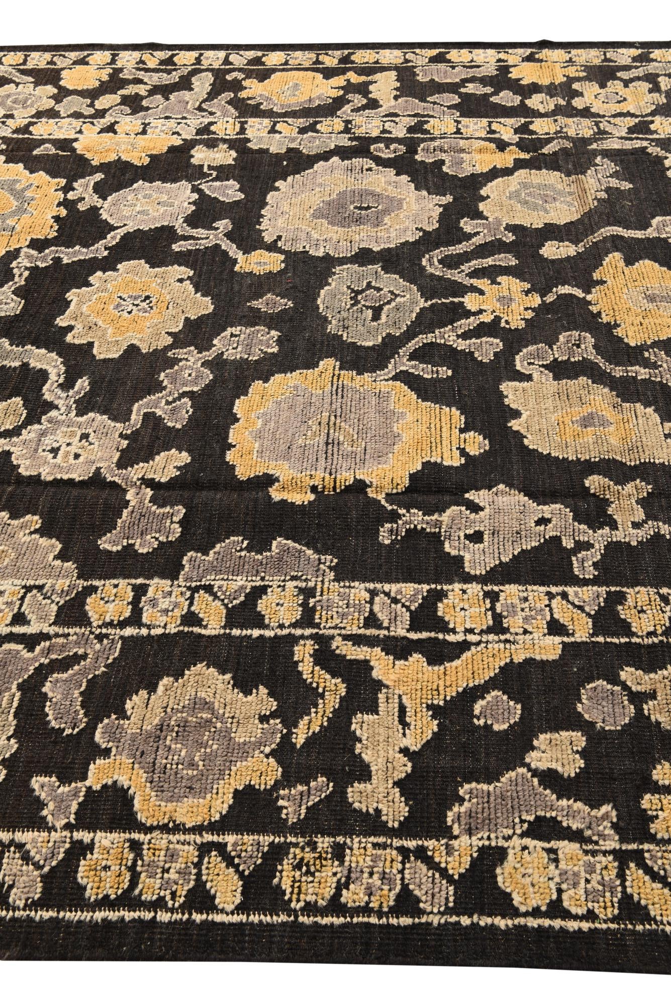 8' 2 x 11' Hand Knotted Oushak Wool Rug